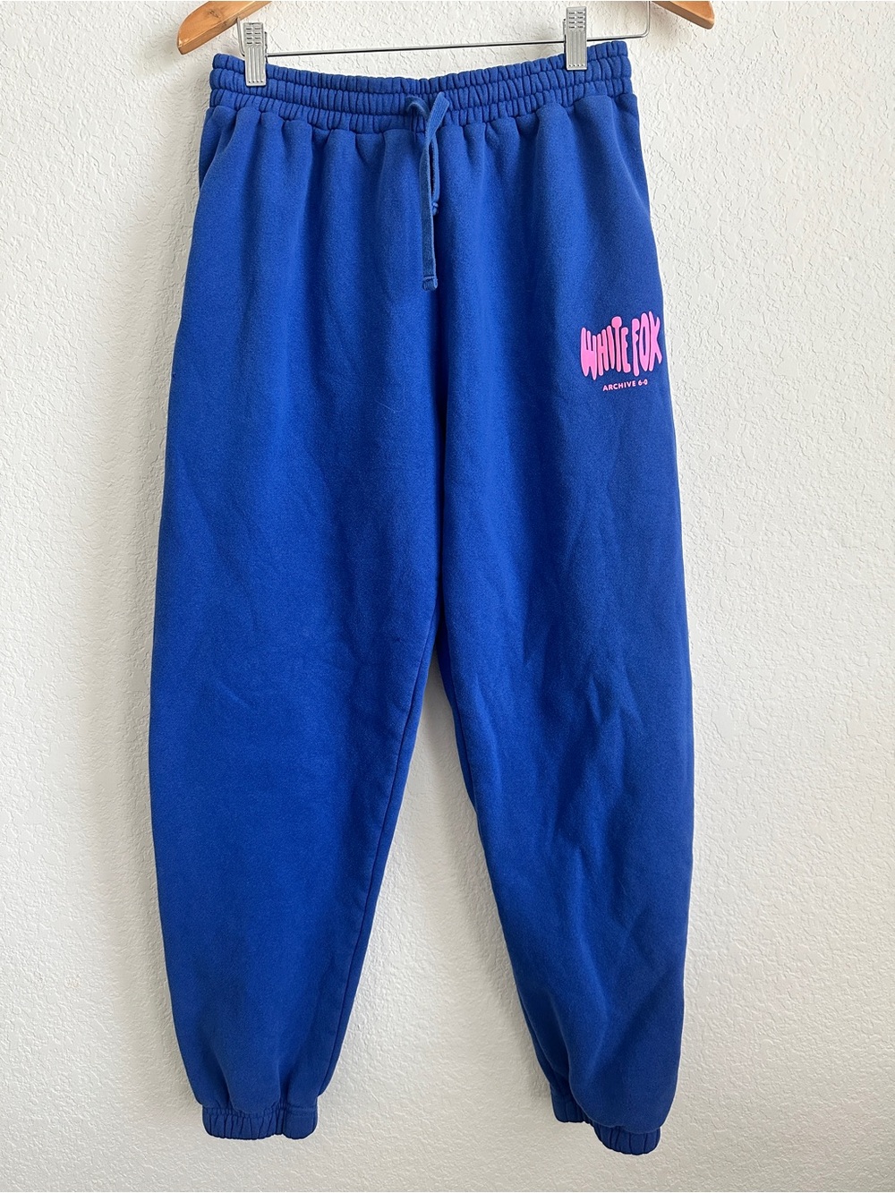 White Fox Boutique Blue Sweatpants Archive 6-0 Size Medium